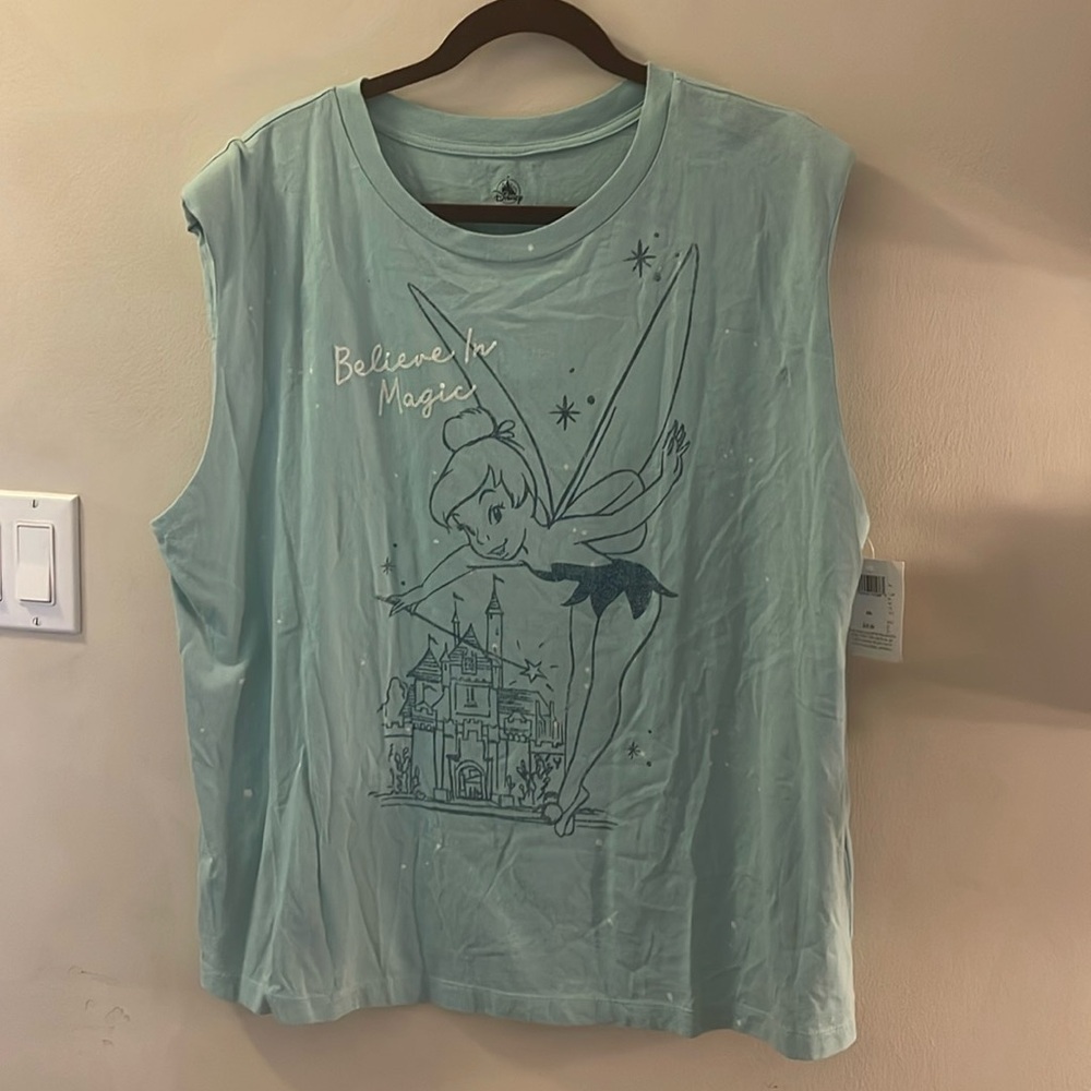 NWT DISNEY PARKS TINKER BELL CASTLE TANK TOP XXL